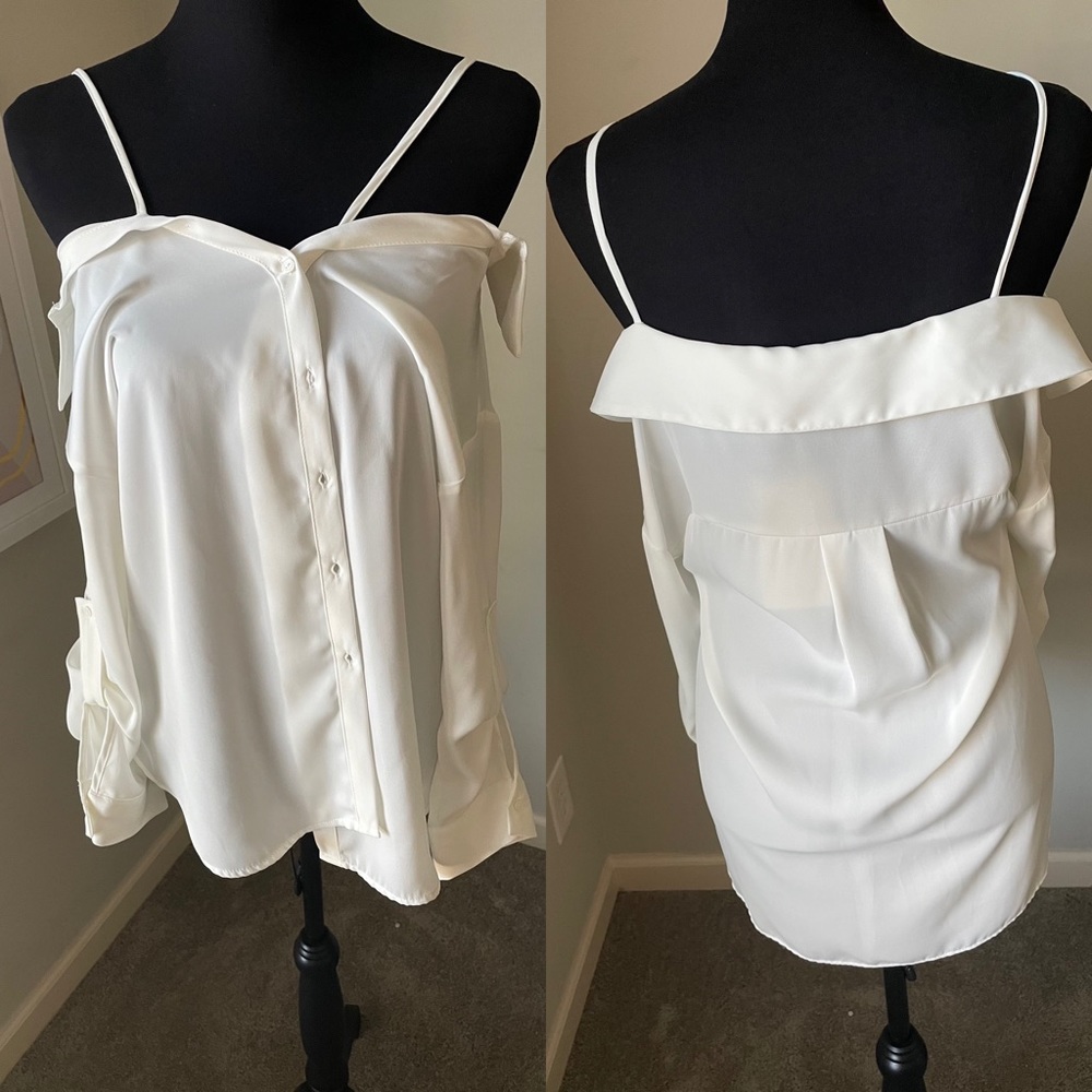 NWT ZARA Off Shoulder blouse size M